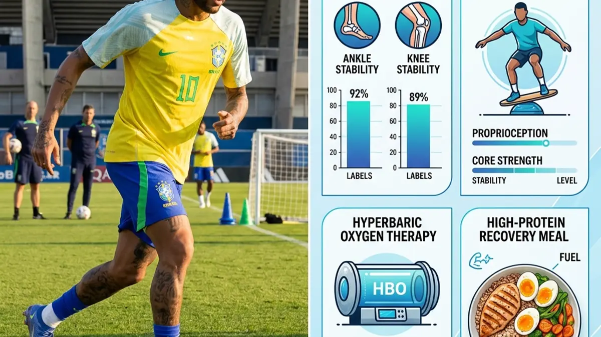Neymar Jr.'s Daily Routine: Joint Stabilization and Hyperbaric Oxygen Therapy