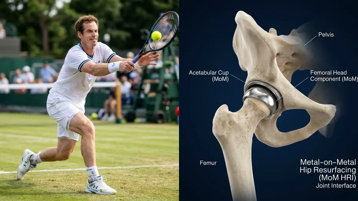 Andy Murray's Metal-on-Metal Hip Resurfacing: The Biomechanics of Elite Tennis Adaptations, Hip-Spine Syndrome, and Joint Conservation