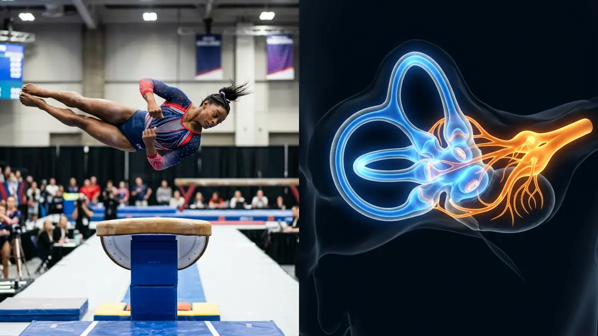 Simone Biles and the 'Twisties': The Neuro-Biomechanical Reality of Vestibular Mismatch in Gymnastics