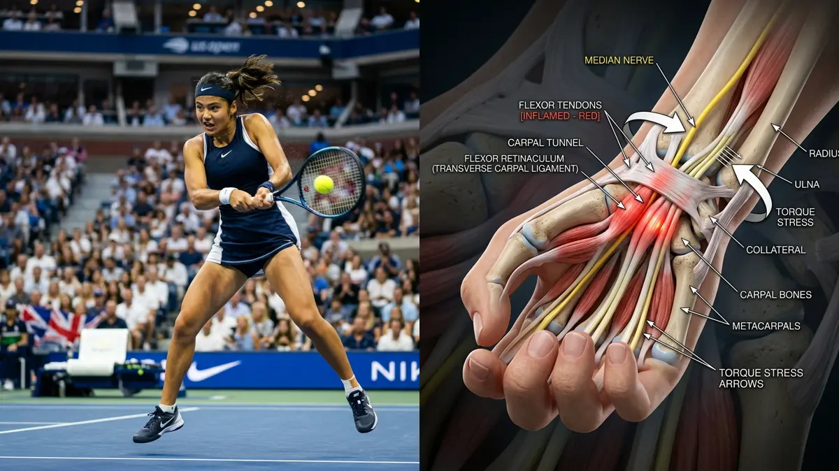 Emma Raducanu's Bilateral Wrist Surgeries: A Biomechanical Breakdown of Tennis Grip Torque and Kinetic Chain Dysfunction