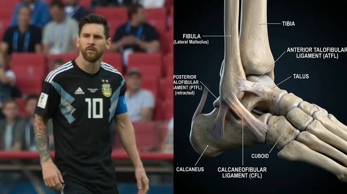 Lionel Messi's Copa America Ankle Ligament Tear: Biomechanics of Inversion Sprains and Elite Rehabilitation