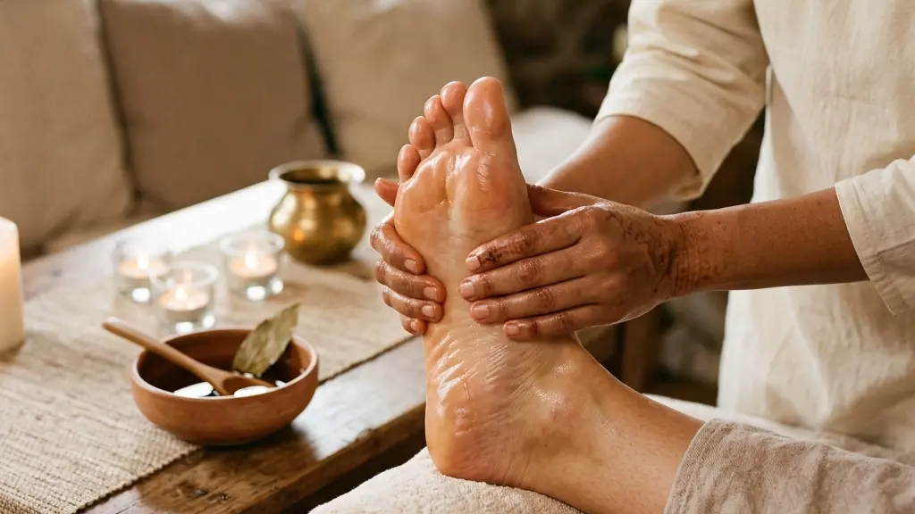 Plantar Fasciitis: Foot Abhyanga (Padabhyanga) for Heel Stiffness